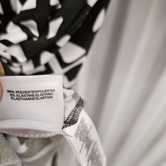 Jones New York Signature Womens V neck Signature 3/4 Sleeve Multi Print Stretchy - Picture 10 of 13